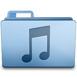 Blue Music Icon 256x256 png